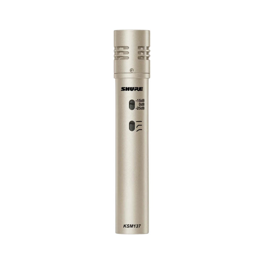 Shure KSM137SL Microphone Studio Condenser Cardioid in Champagne