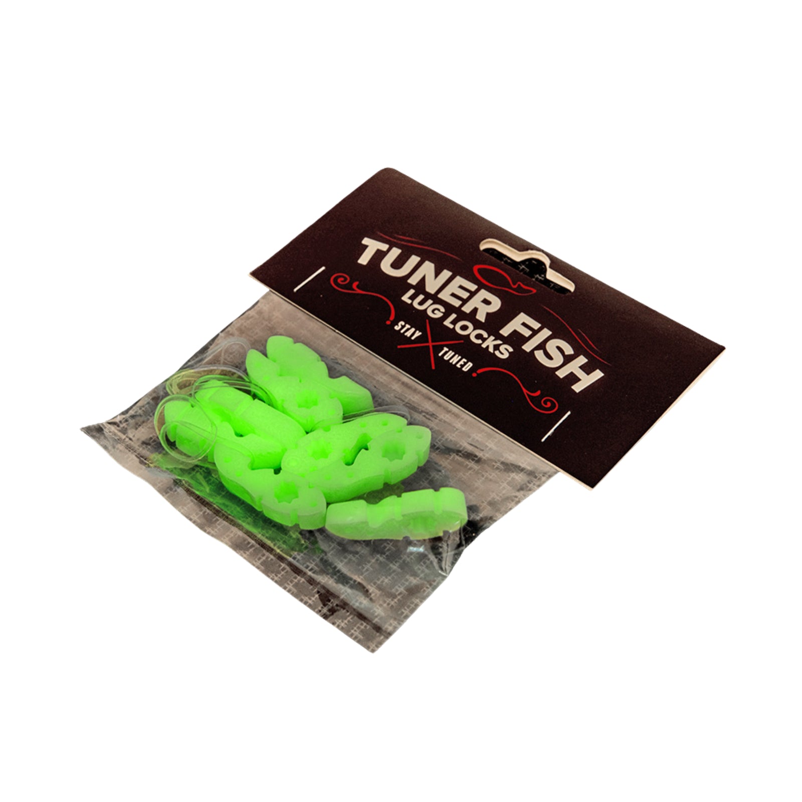 Tuner Fish - Lug Locks - 8 Pack, Glow in the Dark