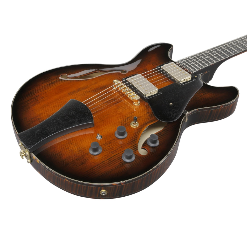 Ibanez - ASH300 Semi Acoustic-Electric Guitar - Tobacco Brown