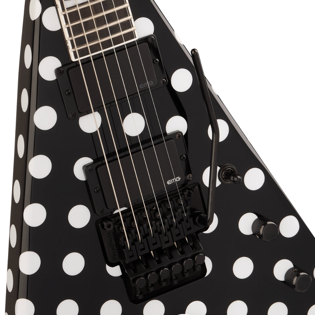 Jackson Pro Plus Signature Phil Demmel King V KV Electric Guitar - Polka Dot, Ebony Fingerboard
