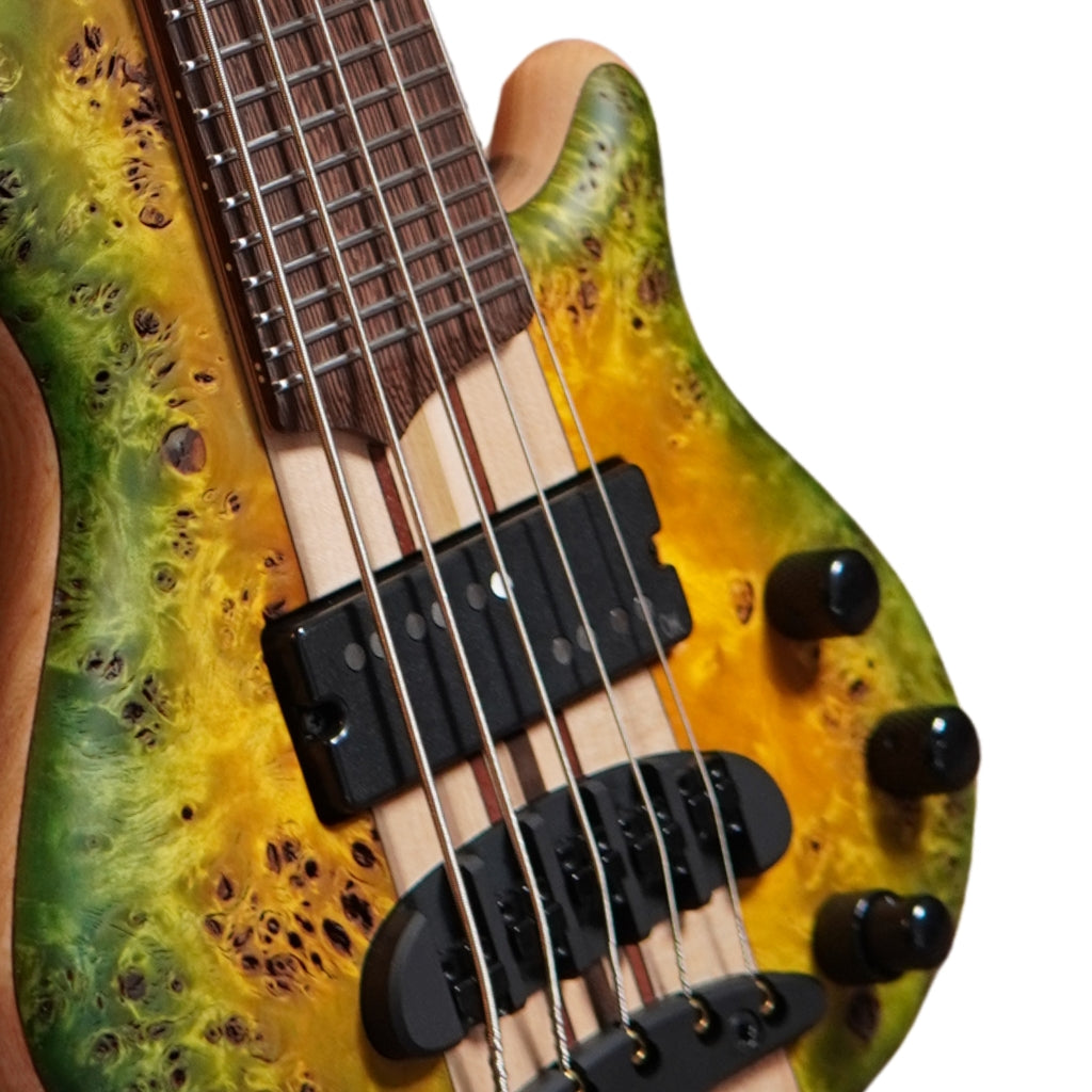 Mayones Cali 5 Eye Poplar Top, 11-Ply Neck Bass Guitar - Custom