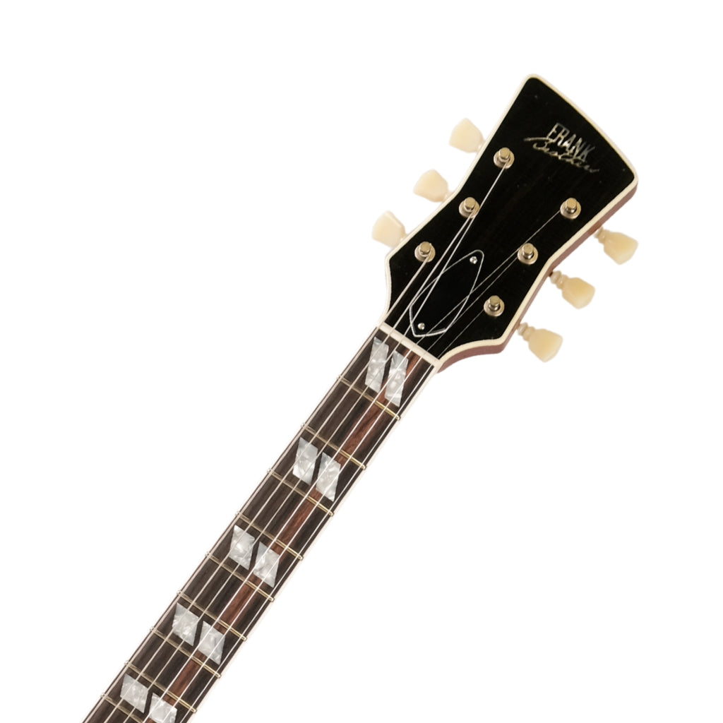 Frank Brothers Radar Deluxe Medium Relic w/Full Guard Electric Guitar - Burgundy Mist headstock