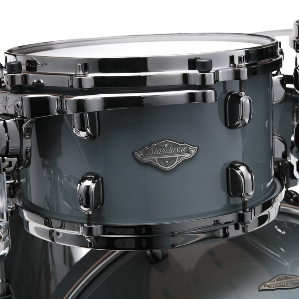 TAMA - Starclassic Performer 5-Piece Shell Pack - Smoky Grey, Hyper-Drive Configuration & Black Nickel Shell Hardware