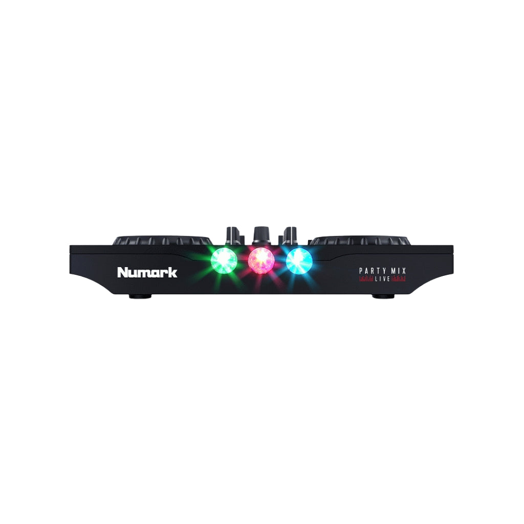 Numark - Party Mix Live - DJ Controller with Built-In Light Show and Speakers