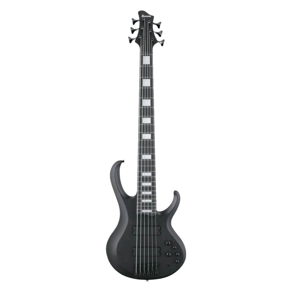 Ibanez - Fab1 Wk Felipe Andreoli 6-String Signature Bass Guitar - Weathered Black