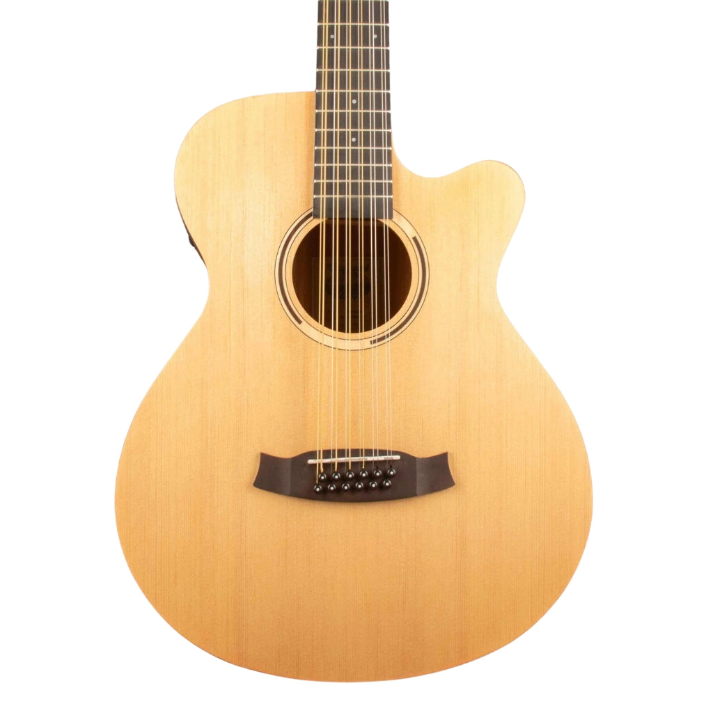 Tanglewood - Roadster II Superfolk 12-String Acoustic-Electric Guitar - Natural Satin