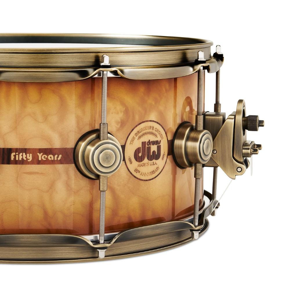 DW - Collector's Series 50th Anniversary 6.5x14 Snare Drum with Case – Limited Edition