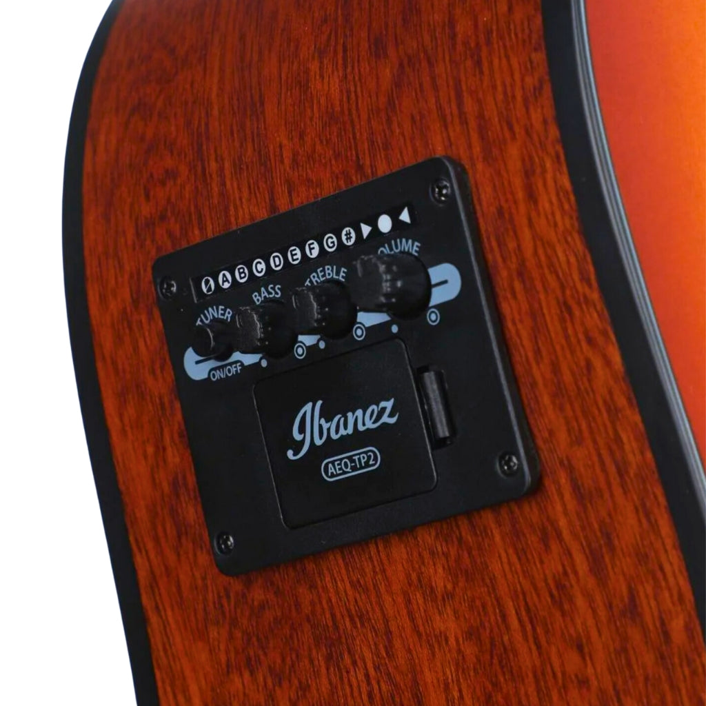 Ibanez - AAD50CE Advanced Acoustic/Electric Guitar - Light Brown Sunburst Low Gloss