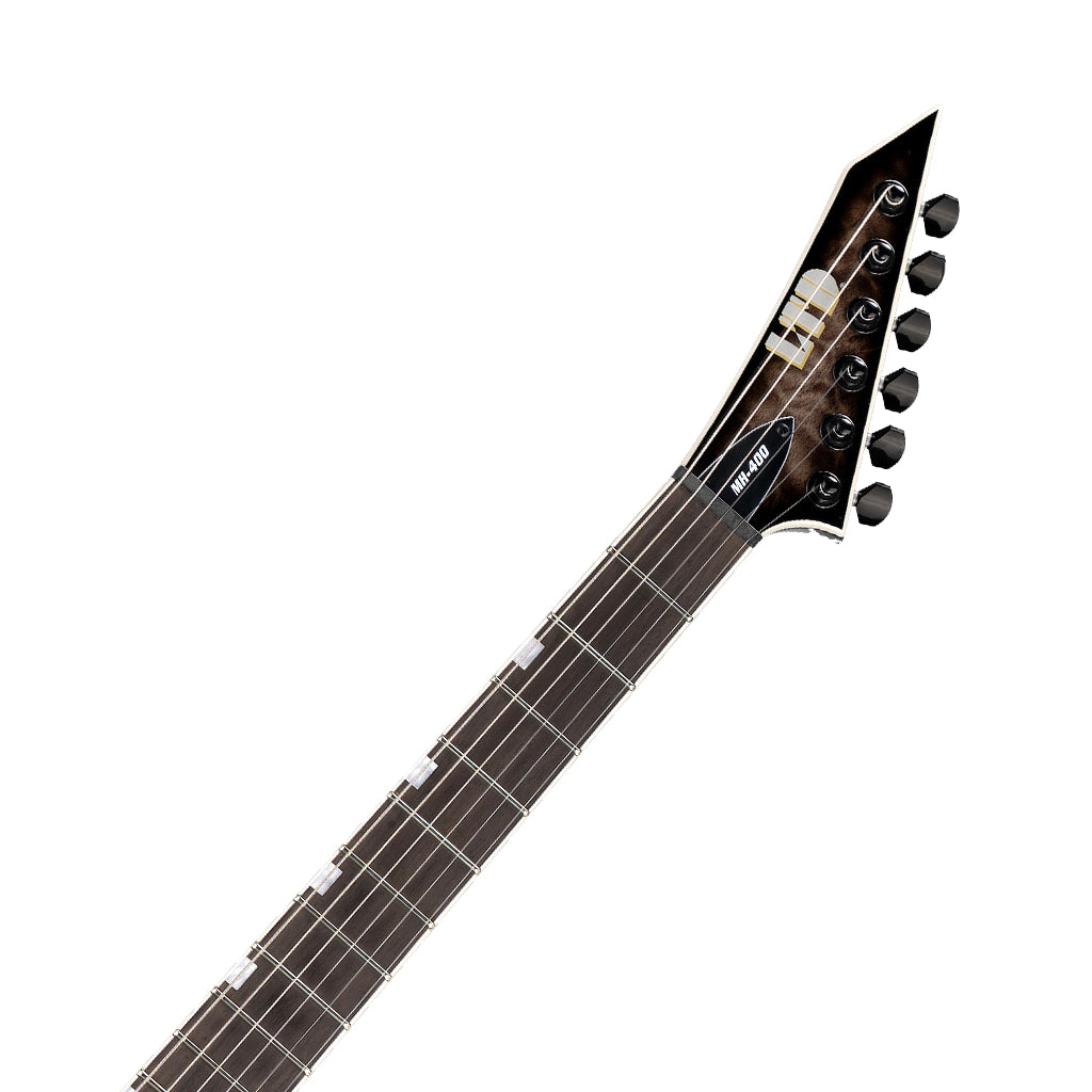 ESP LTD MH-400 Hardtail Quilted Maple Top Electric Guitar - See Thru Black Sunburst