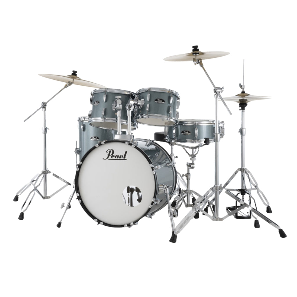 Pearl - Roadshow-Plus 5pc 20" with BRD-1 Cymbals Drum Package - Aqua Blue Glitter