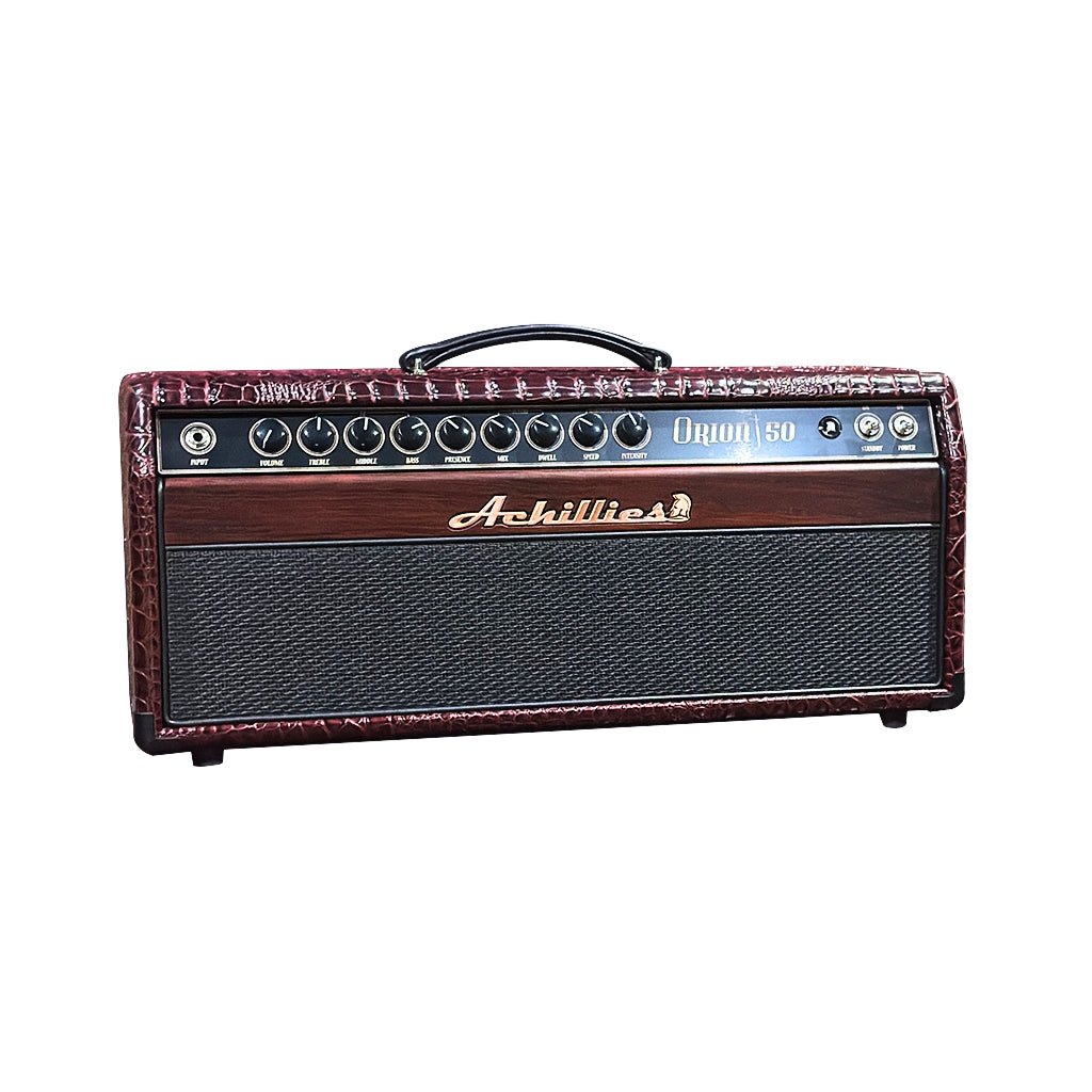 Achillies Orion 50 Head Amplifier - Wine Red Crocodile Electric Guitar Amplifiers Sky Music