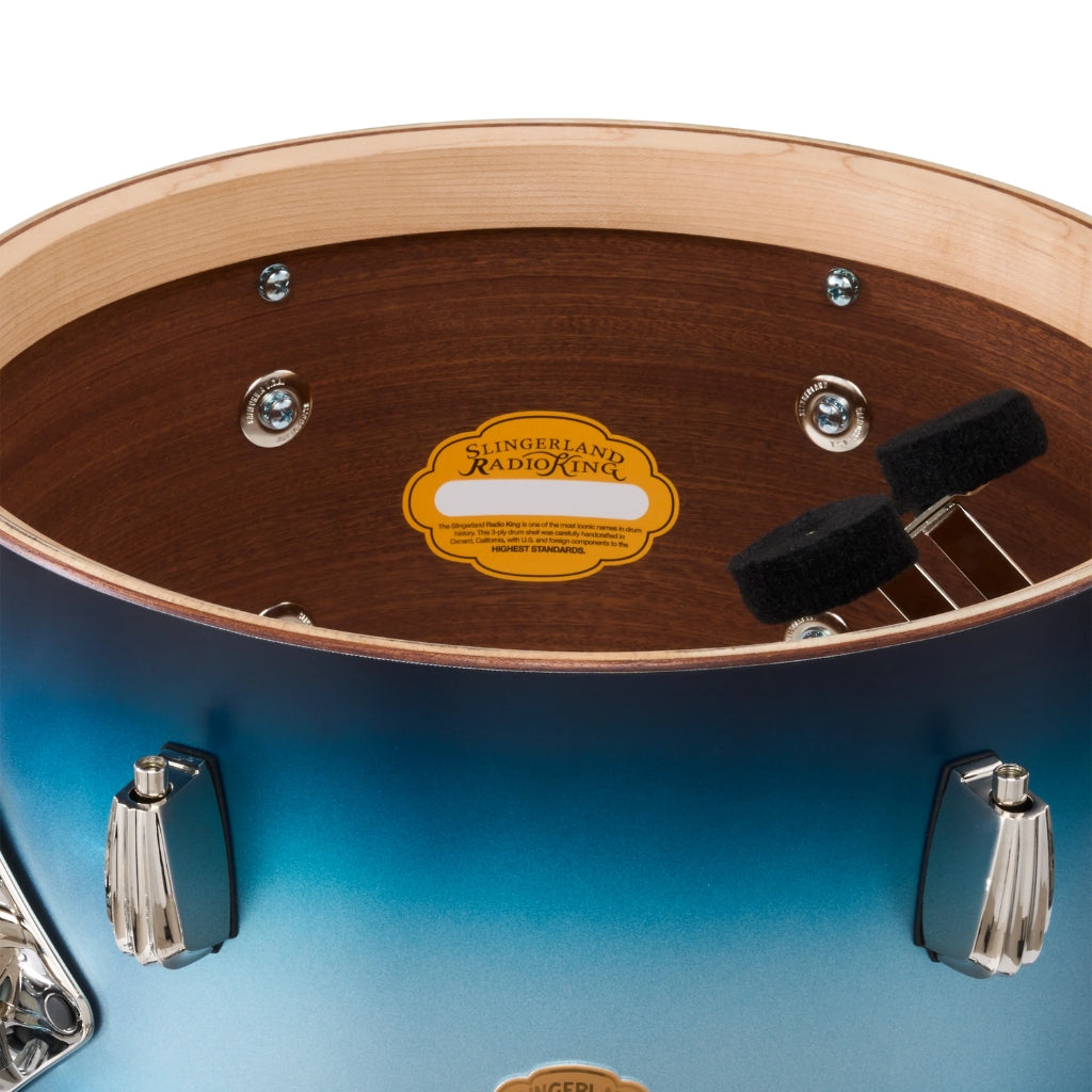 Slingerland - Radio King 3-piece Shell Pack - Blue and Silver Lacquer
