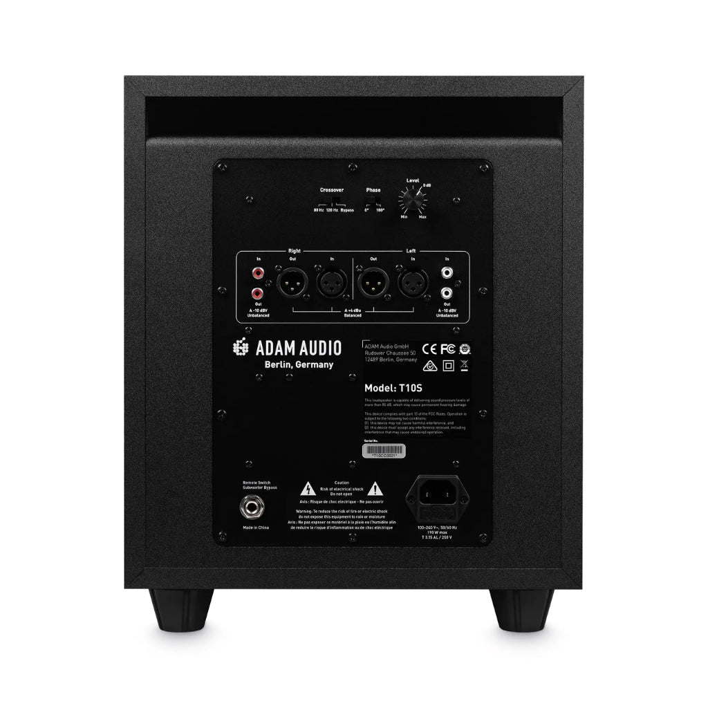 ADAM Audio T10S 10-inch Powered Studio Subwoofer Studio Monitors Sky Music