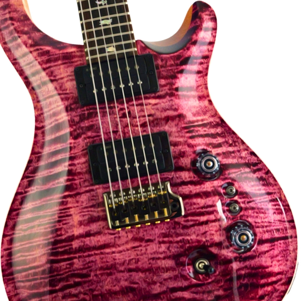PRS - Custom 24-08 10-Top Natural Back Electric Guitar - Pomegranate