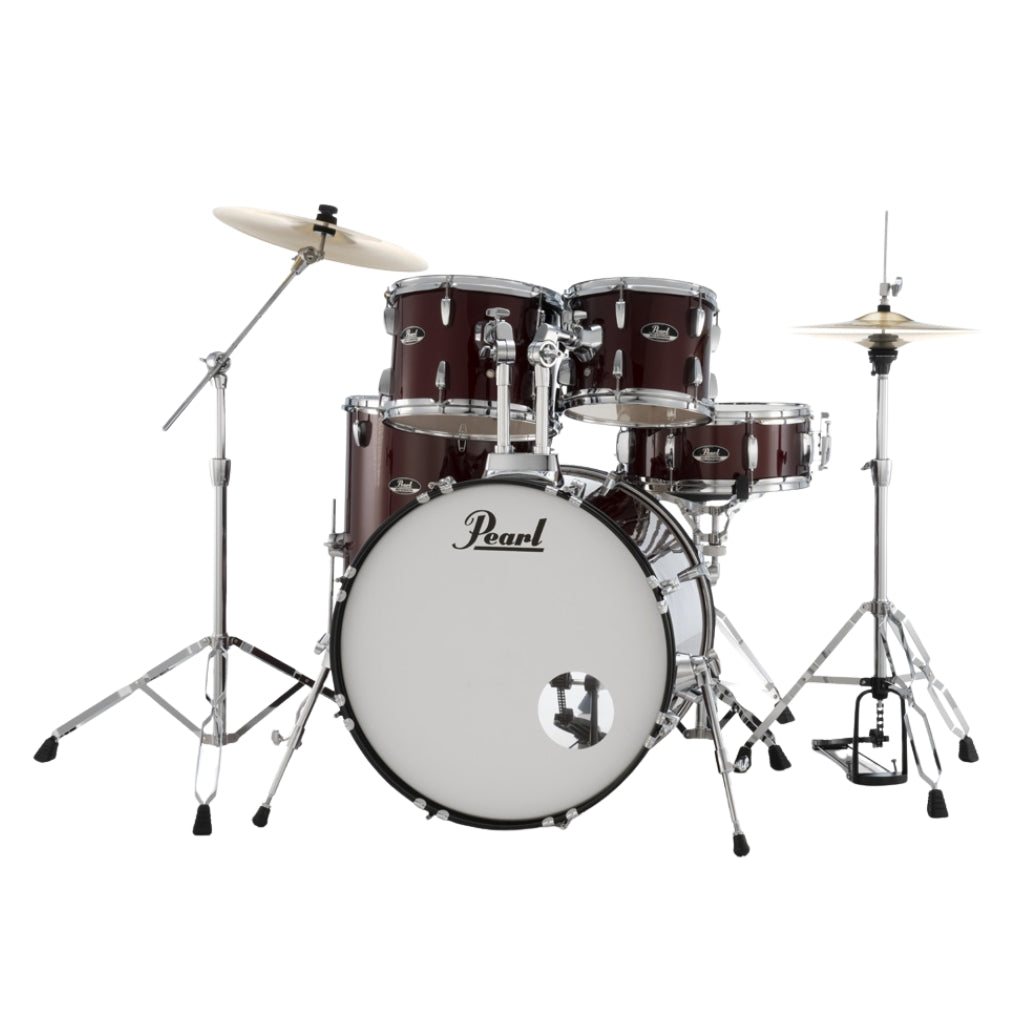 Pearl - Roadshow 22" 5pc Drum Kit Package with Cymbals - Red Wine
