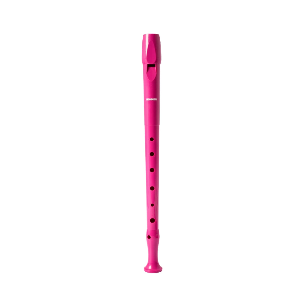 Hohner Melody Blockflote Plastic Baroque Recorder - C Soprano, Pink sky music