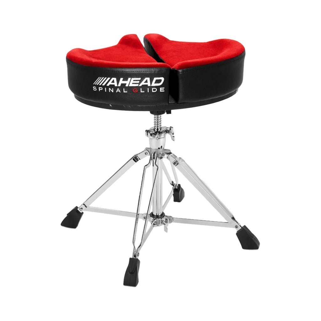 Ahead Spinal-G Drum Throne Saddle Top Red 4-Leg Drum Accessories Sky Music
