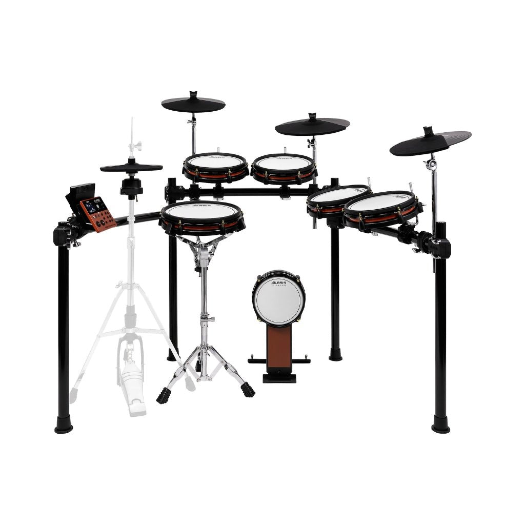 Alesis Nitro Ultimate XL 10-Piece Professional Electronic Drum Set with Bluetooth Electronic Drum Kits Sky Music