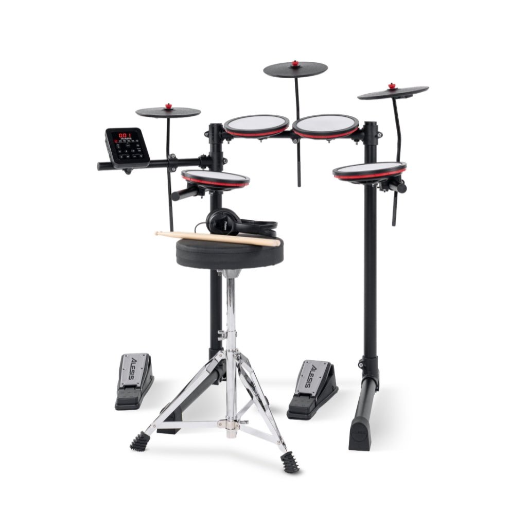 Alesis Turbo Max All-in-One 7-Piece Electronic Drum Kit for New Drummers Electronic Drum Kits Sky Music