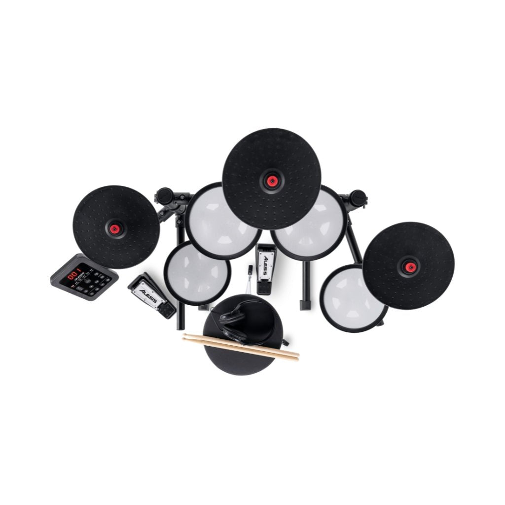 Alesis Turbo Max All-in-One 7-Piece Electronic Drum Kit for New Drummers Electronic Drum Kits Sky Music