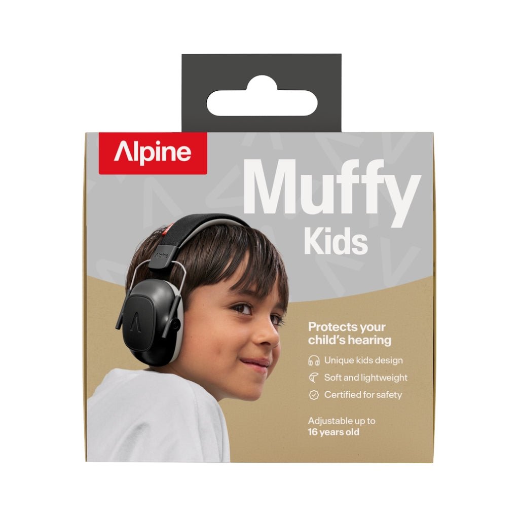 Alpine Muffy Kids Protection Earmuffs - Black ACCESSORIES Sky Music