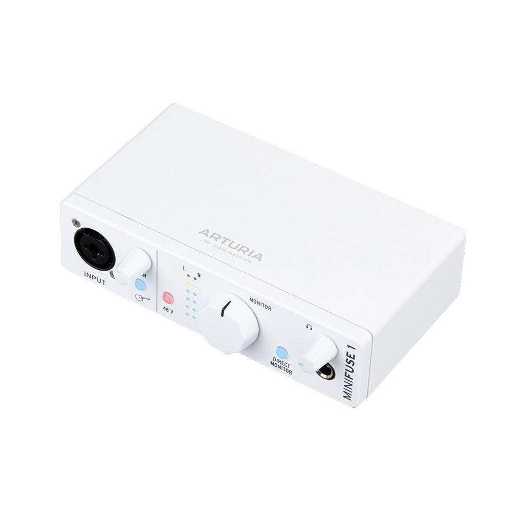Arturia MiniFuse 1 - 1 In/ 2 Out Audio Interface - White Audio Interfaces Sky Music