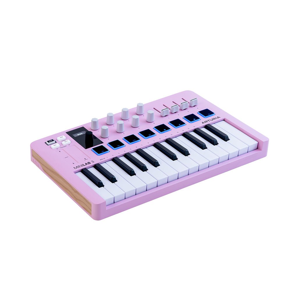 Arturia MiniLab 3 25-Note Keyboard - Limited Edition Rose Quartz MIDI Controllers Sky Music