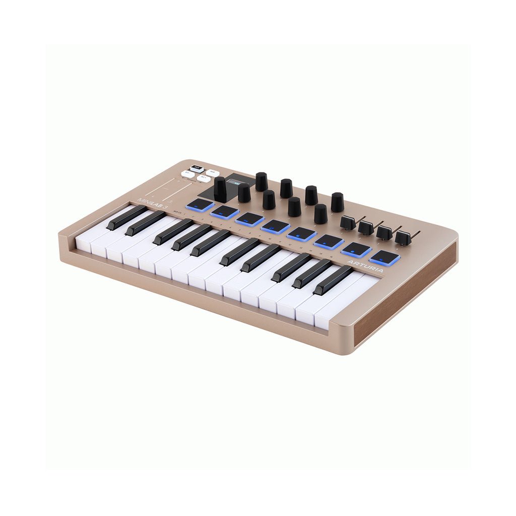 Arturia MiniLab 3 25-Note Keyboard MIDI Controller - Limited Edition Champagne MIDI Controllers Sky Music