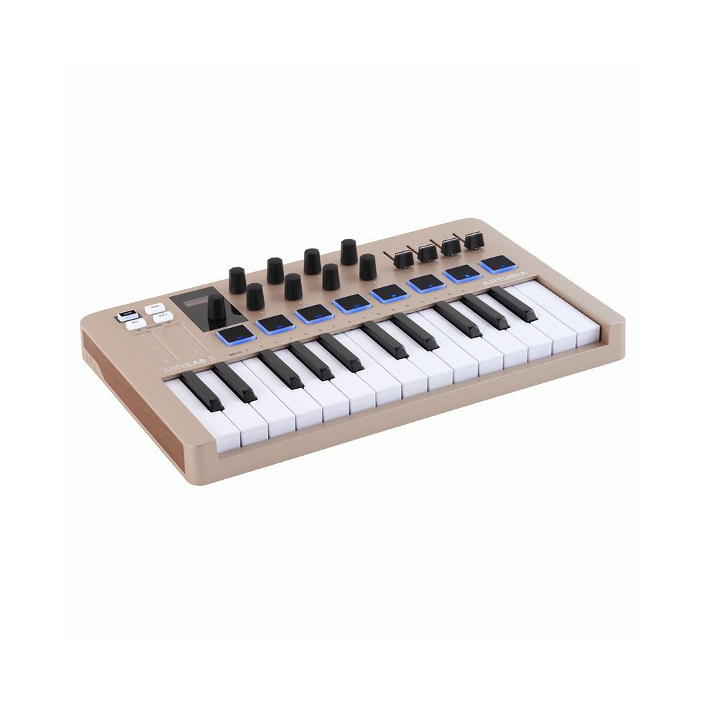 Arturia MiniLab 3 25-Note Keyboard MIDI Controller - Limited Edition Champagne MIDI Controllers Sky Music
