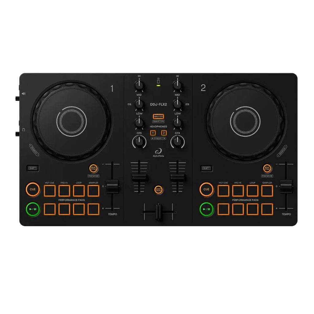 AlphaTheta DDJ FLX2 Compact 2 Channel DJ Controller
