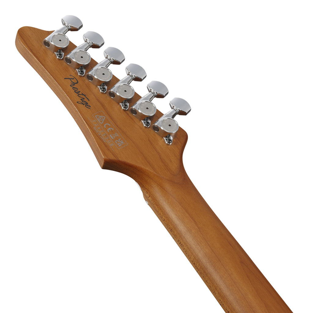 Ibanez AZ2402 Electric Guitar with Roasted Maple Fretboard and Case Apple Green Metallic