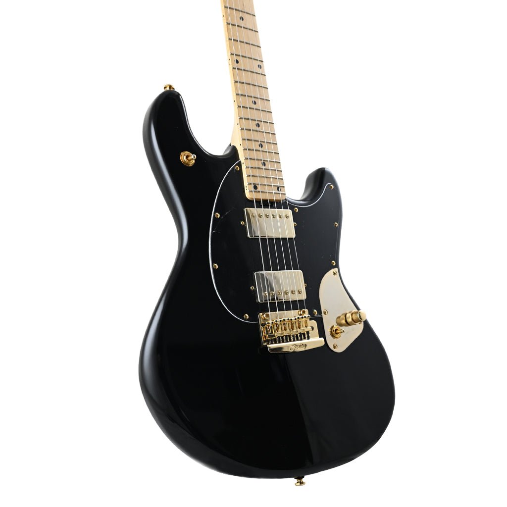 B-STOCK Sterling Stingray Guitar SR Jared Dines - Black w Gold Hardware Electric Guitars Sky Music