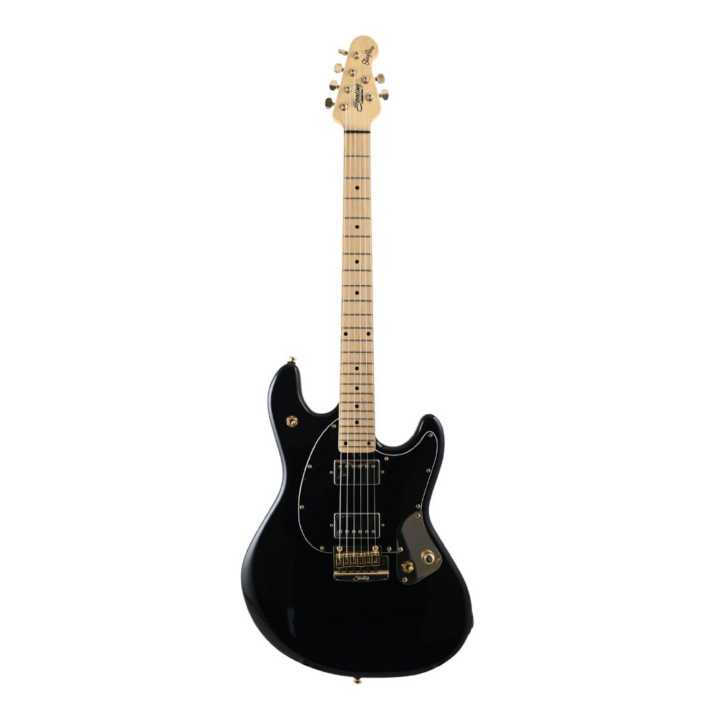 B-STOCK Sterling Stingray Guitar SR Jared Dines - Black w Gold Hardware Electric Guitars Sky Music