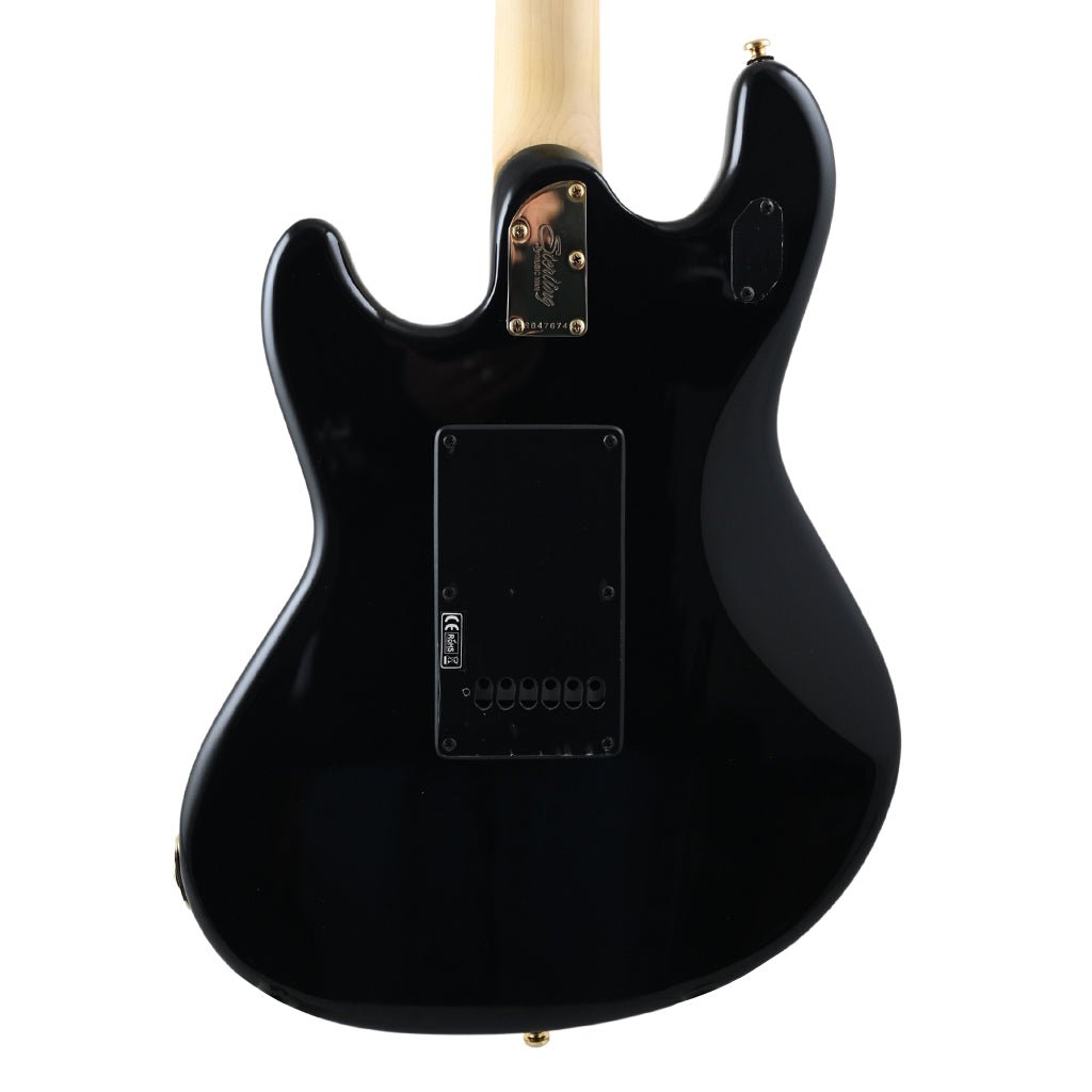 B-STOCK Sterling Stingray Guitar SR Jared Dines - Black w Gold Hardware Electric Guitars Sky Music