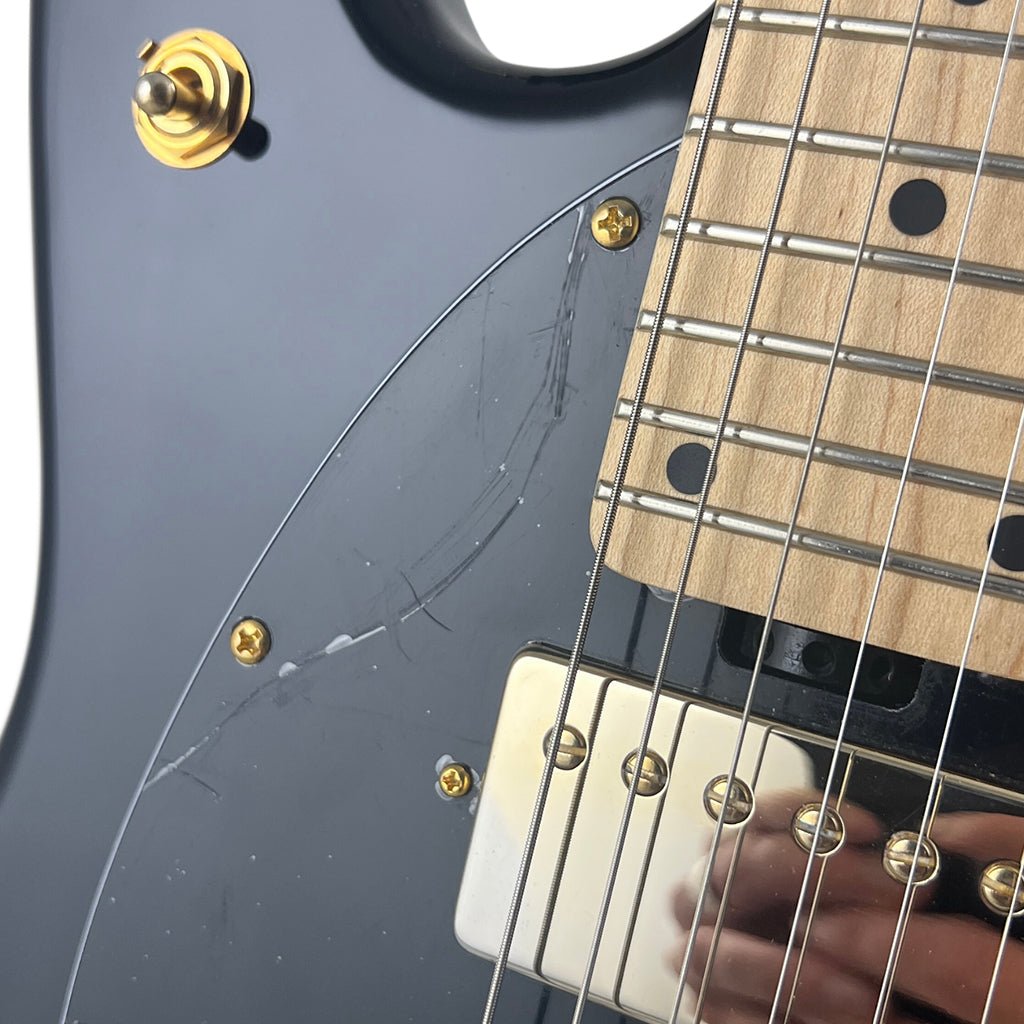 B-STOCK Sterling Stingray Guitar SR Jared Dines - Black w Gold Hardware Electric Guitars Sky Music
