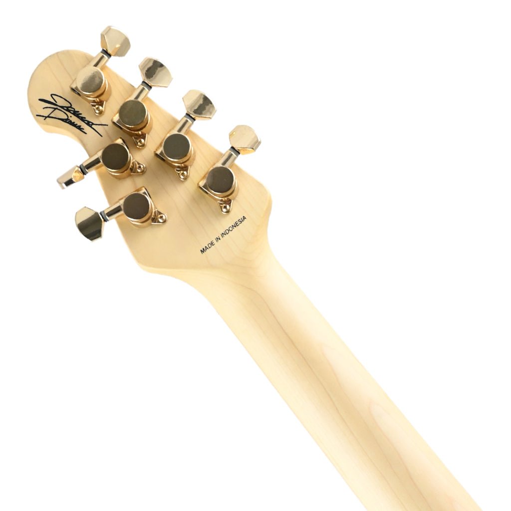 B-STOCK Sterling Stingray Guitar SR Jared Dines - Black w Gold Hardware Electric Guitars Sky Music