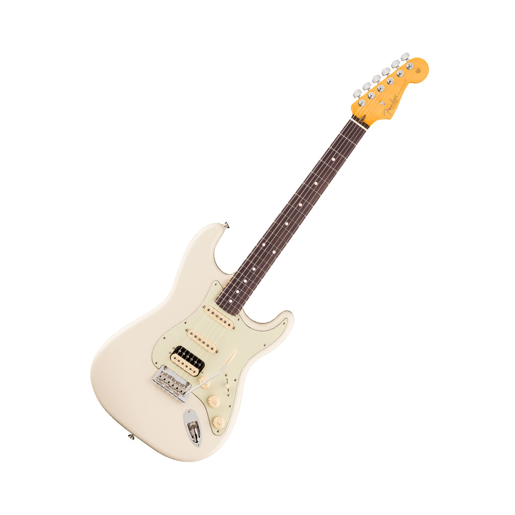 Fender American Professional Stratocaster HSS Rosewood Electric Guitar - Olympic White