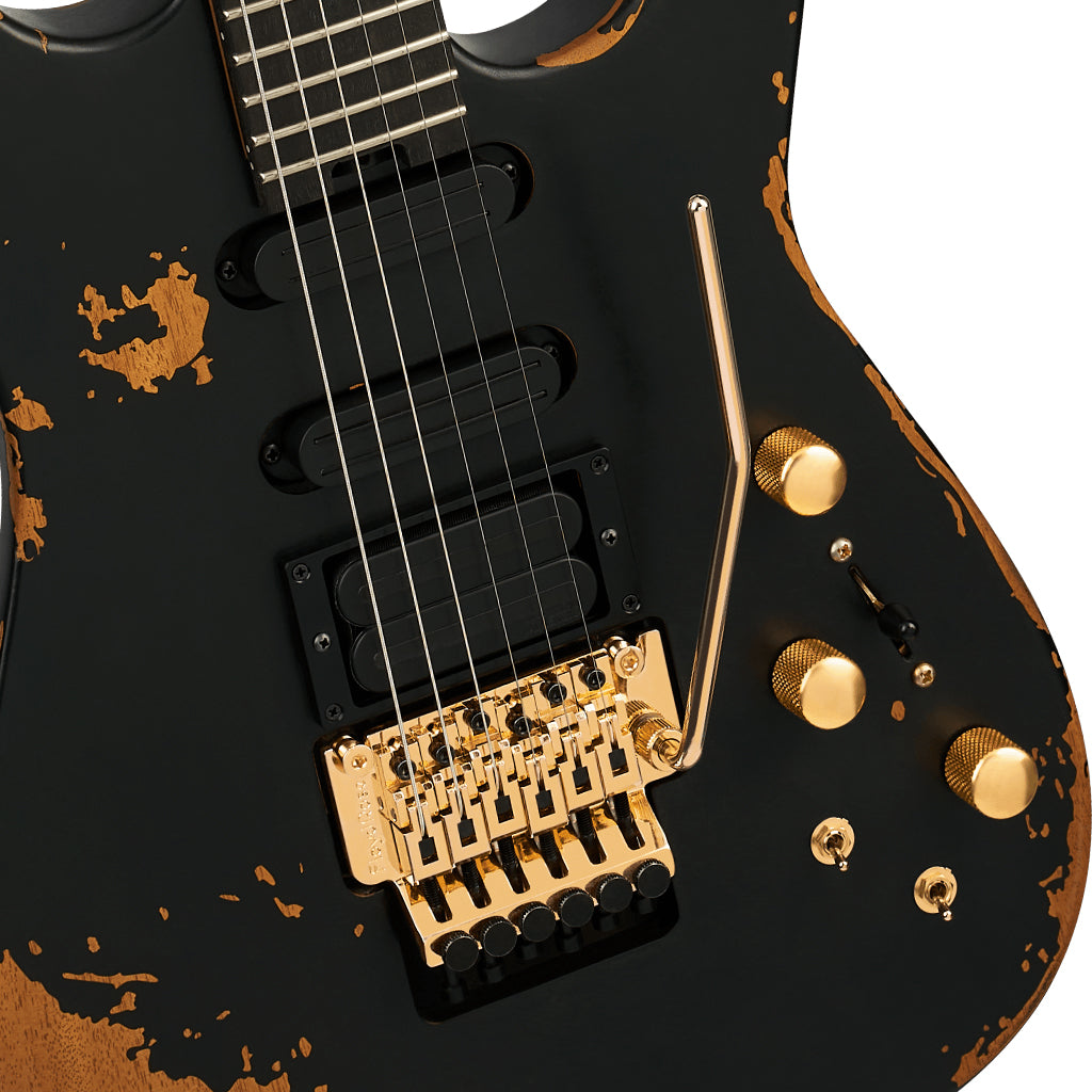 Jackson Pro Series Signature Phil Collen PC1-E Electric Guitar - Worn Black