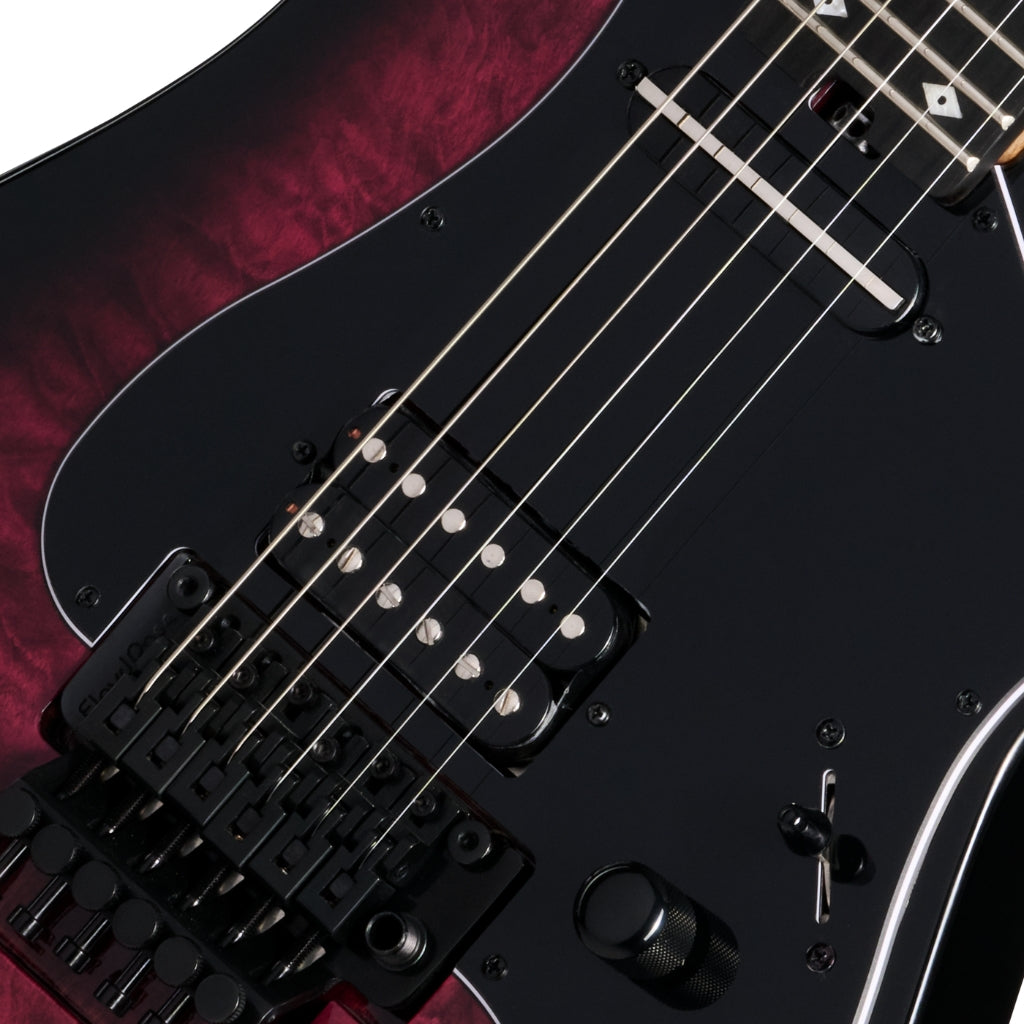 Kramer - Volante Quilt HSFR Electric Guitar - Magenta Burst
