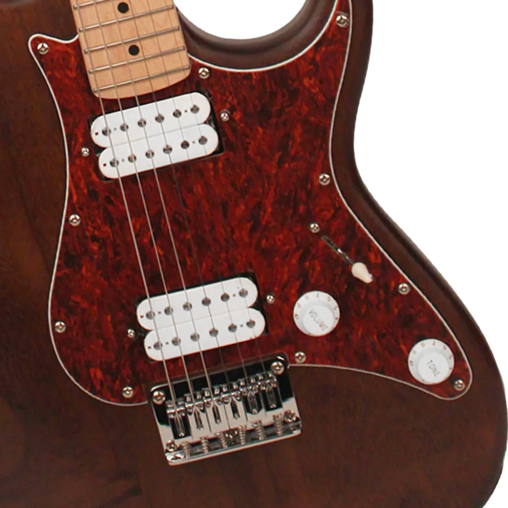 Cort G100 HH Electric Guitar - Open Pore Walnut