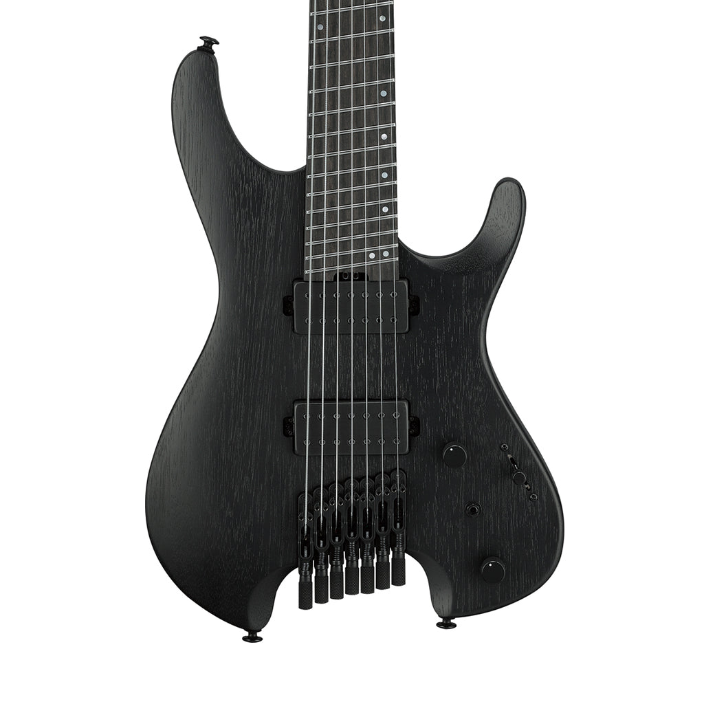 Ibanez QX527B 7-String Headless Electric Guitar - Weathered Black
