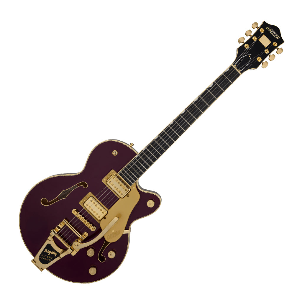 Gretsch Broadkaster Jr. LX Center Block with String Thru Bigsby & Gold Hardware Blackberry Ebony Fingerboard