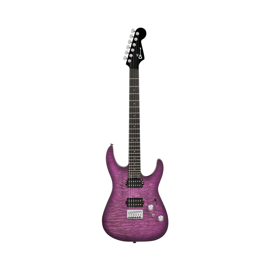 Charvel Pro-Mod Plus DK24 HH HT EB QM Electric Guitar - Violet Radiance