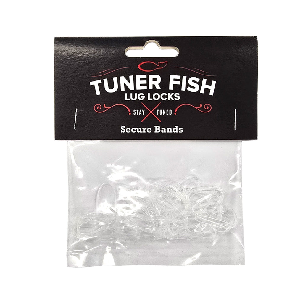 Tuner Fish - Lug Lock Secure Bands - Clear, 50 Pack