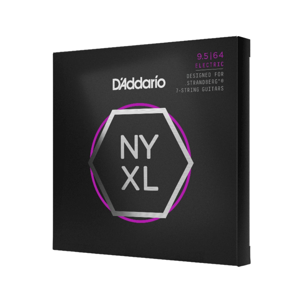 D'Addario - NYXL09564SB NYXL Nickel Wound Electric Guitar Strings - .0095-.064 Custom Light 7-string