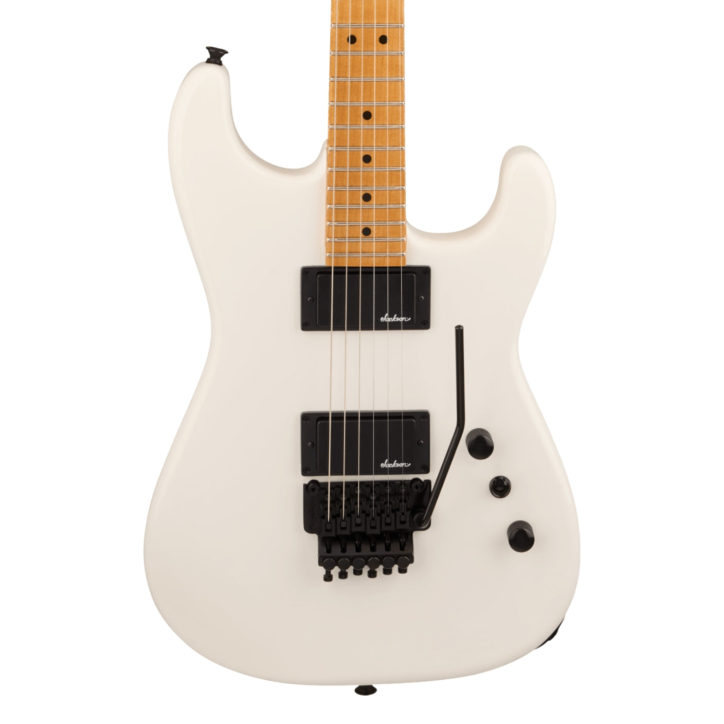 Jackon - Pro Origins 1985 San Dimas SD1 HH FR Electric Guitar - Snow White, Maple Fingerboard