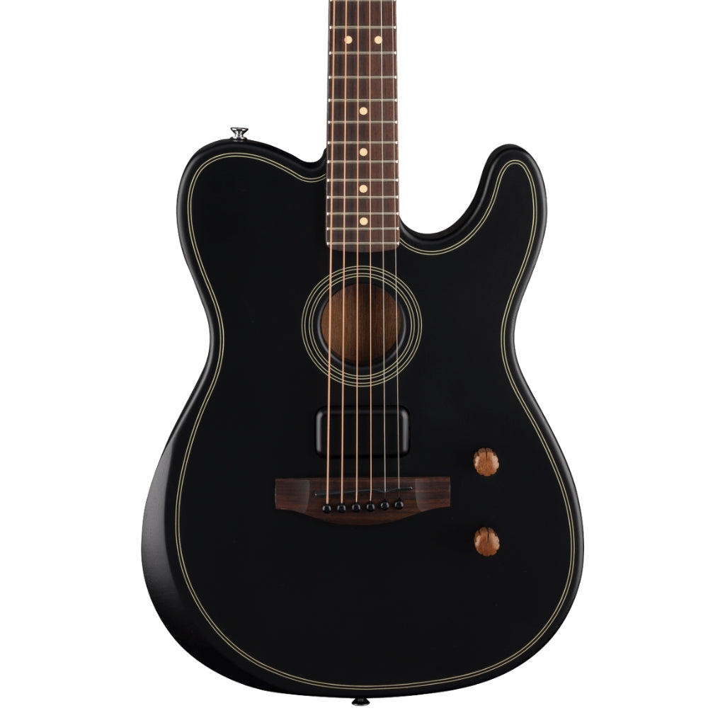 Fender - Acoustasonic Standard Telecaster Electric Guitar - Black