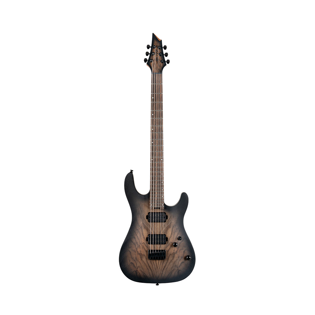 Cort KX500 Baritone Electric Guitar - Natural Black Burst