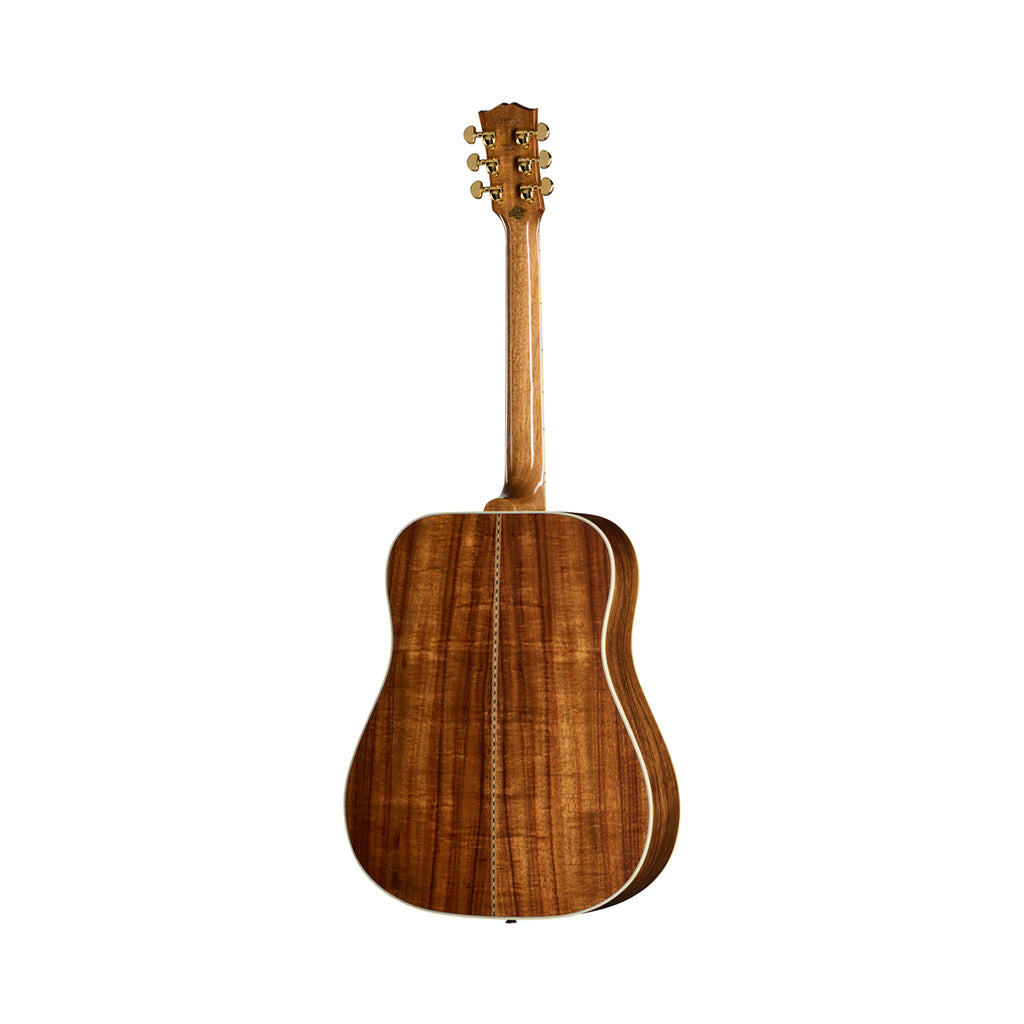 Gibson Hummingbird Elegant Koa Acoustic-Electric Guitar - Honey Burst back