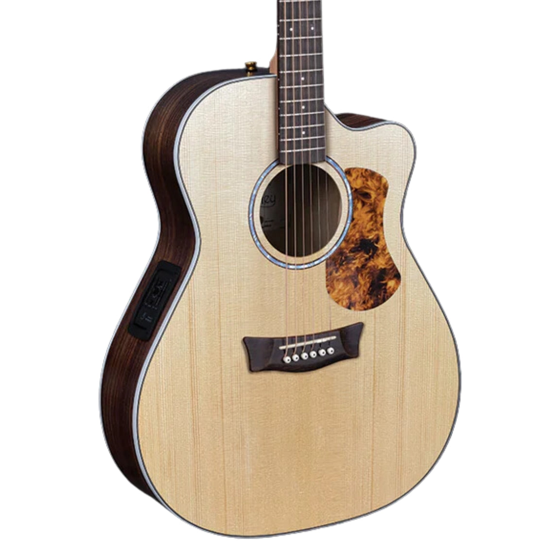 Pratley - Studio Series OM Cutaway Model Acoustic Guitar - Natural Semi-Gloss Satin